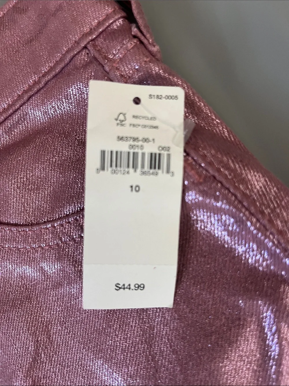 BNWT!! Kids GAP Shimmery Pink Metallic A-Line Skirt Size 10